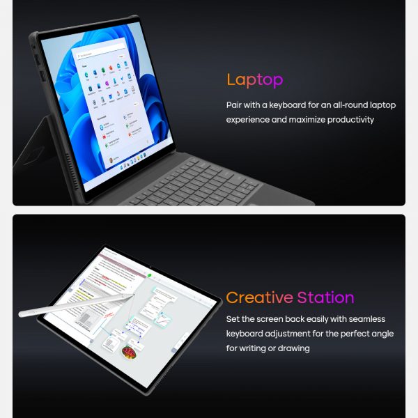 MaxTab Tablet oder Notebook mit abnehmbarer Tastatur, - gleich funktion wie Microsoft Surface